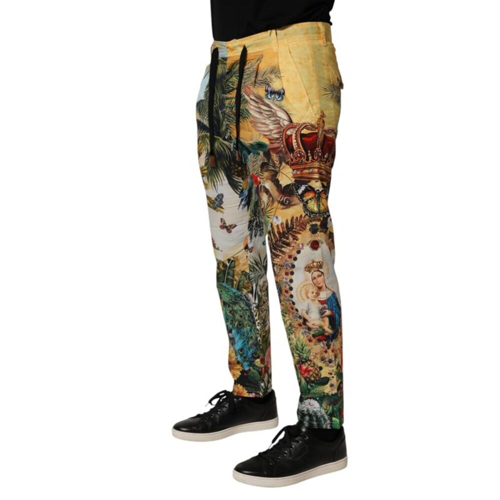 Dolce & Gabbana Multicolor Tropical King Lounge Trouser Men's Pants - Picture 2 of 4